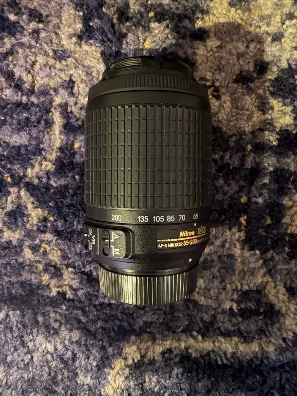 Nikon Black AF-S NIKKOR 55-200mm DX Telephoto Zoom Lens